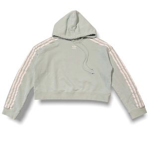 ADIDAS CROPPED HOODIE - (S)